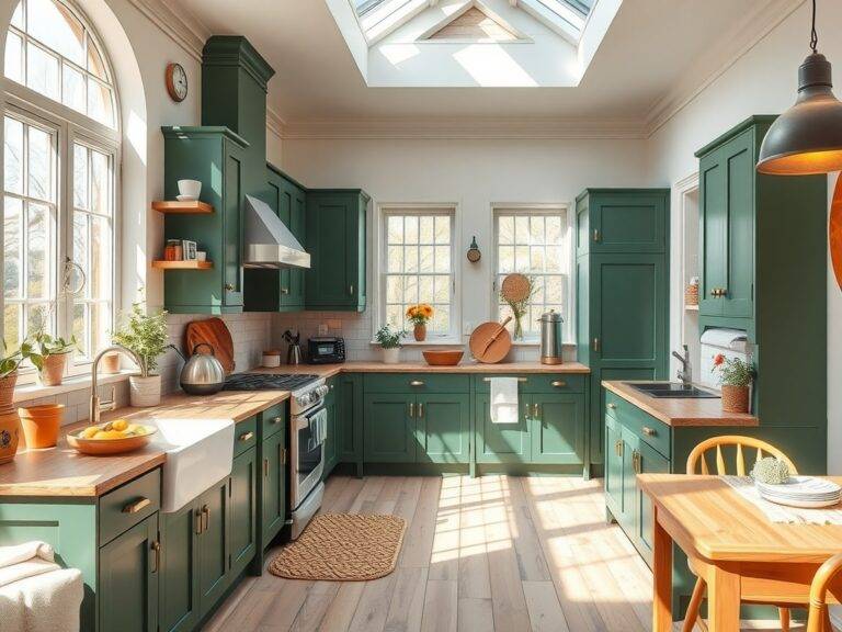 green kitchen cabinets in 2025